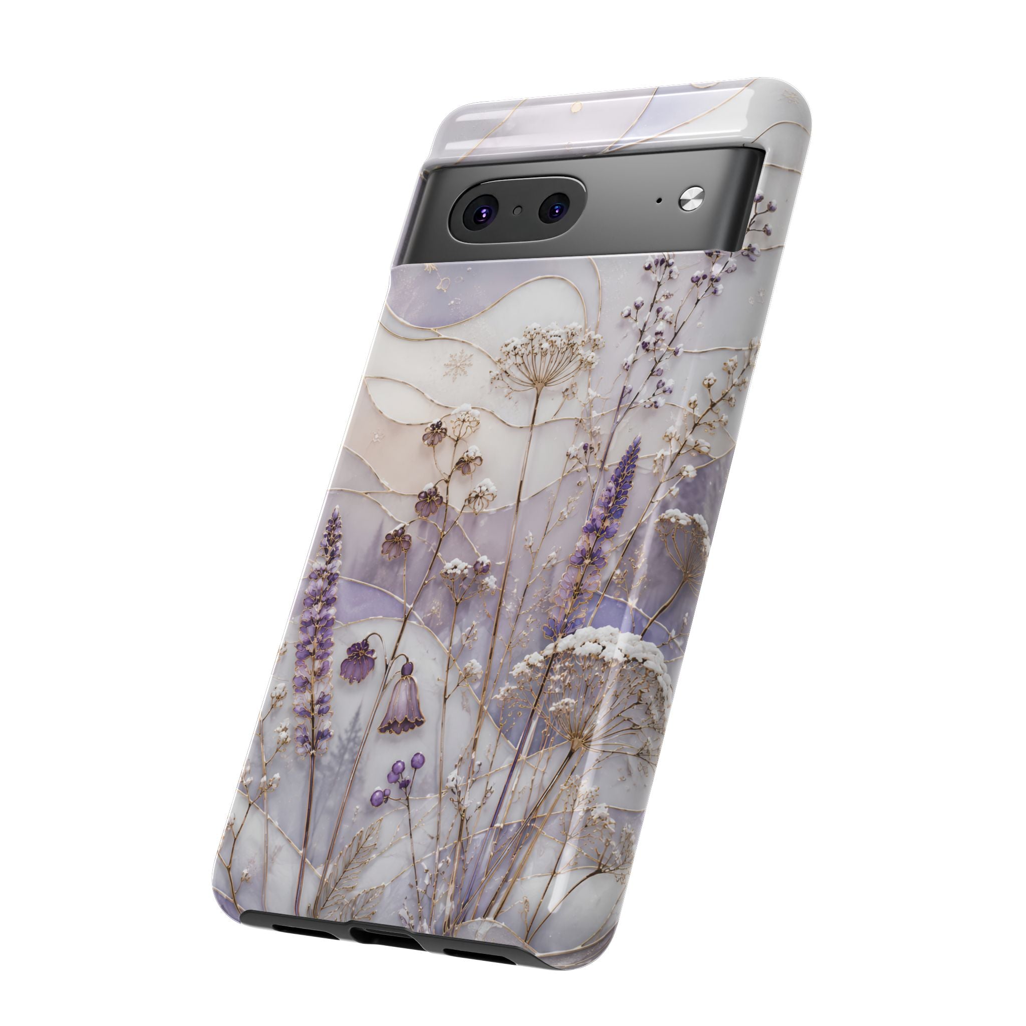 Stained Glass Wildflower Google Pixel Phone Case | Floral Meadow Phone Case