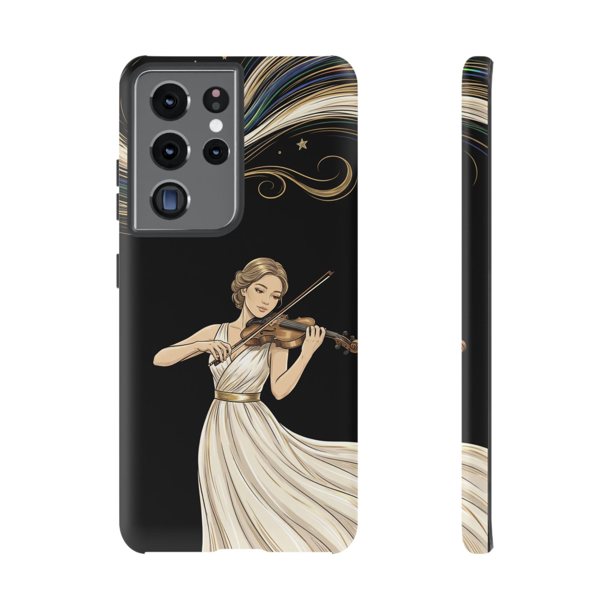 Violinist Samsung Galaxy Phone Case | Elegant Classical Musicist Design