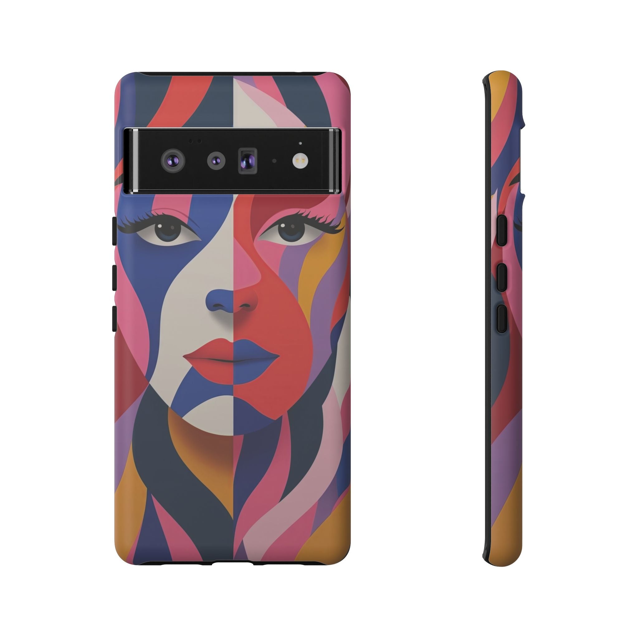 Abstract Colourful Face Google Pixel Case | Vibrant Pop Art