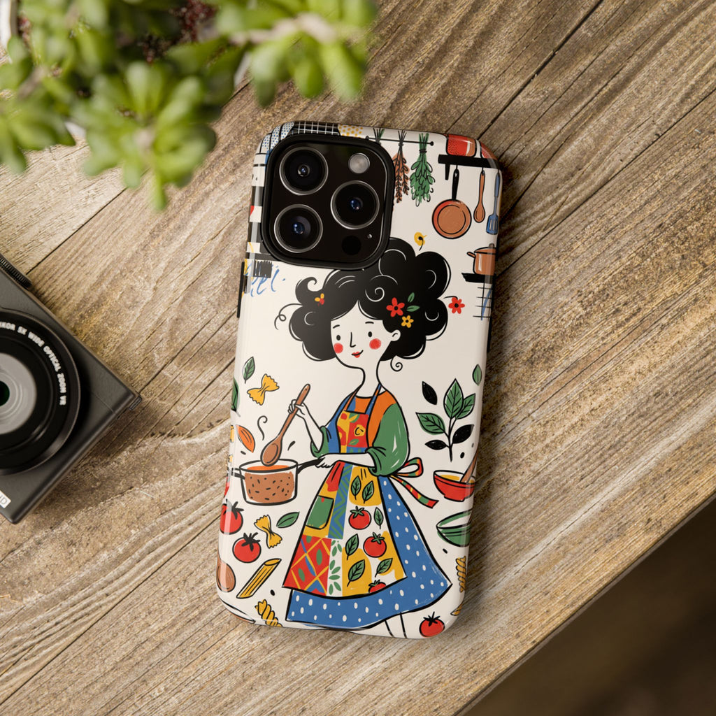 Illustrazione Cucina Chef Fantasioso Cover iPhone