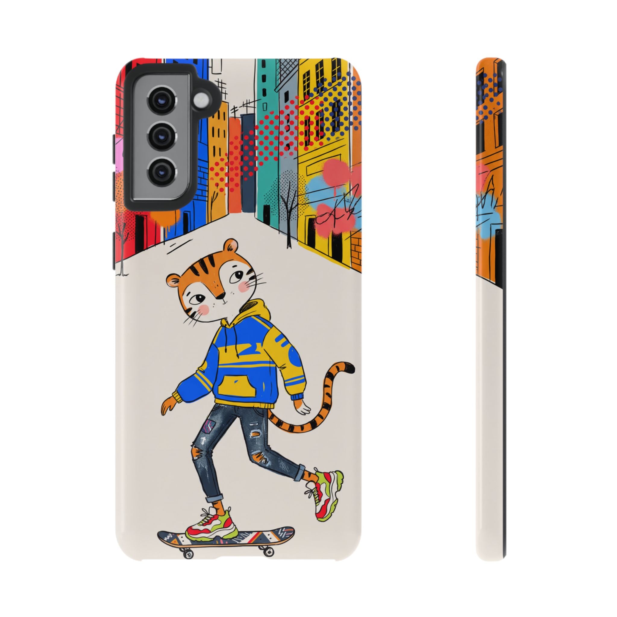 Skater Tiger Samsung Galaxy Phone Case