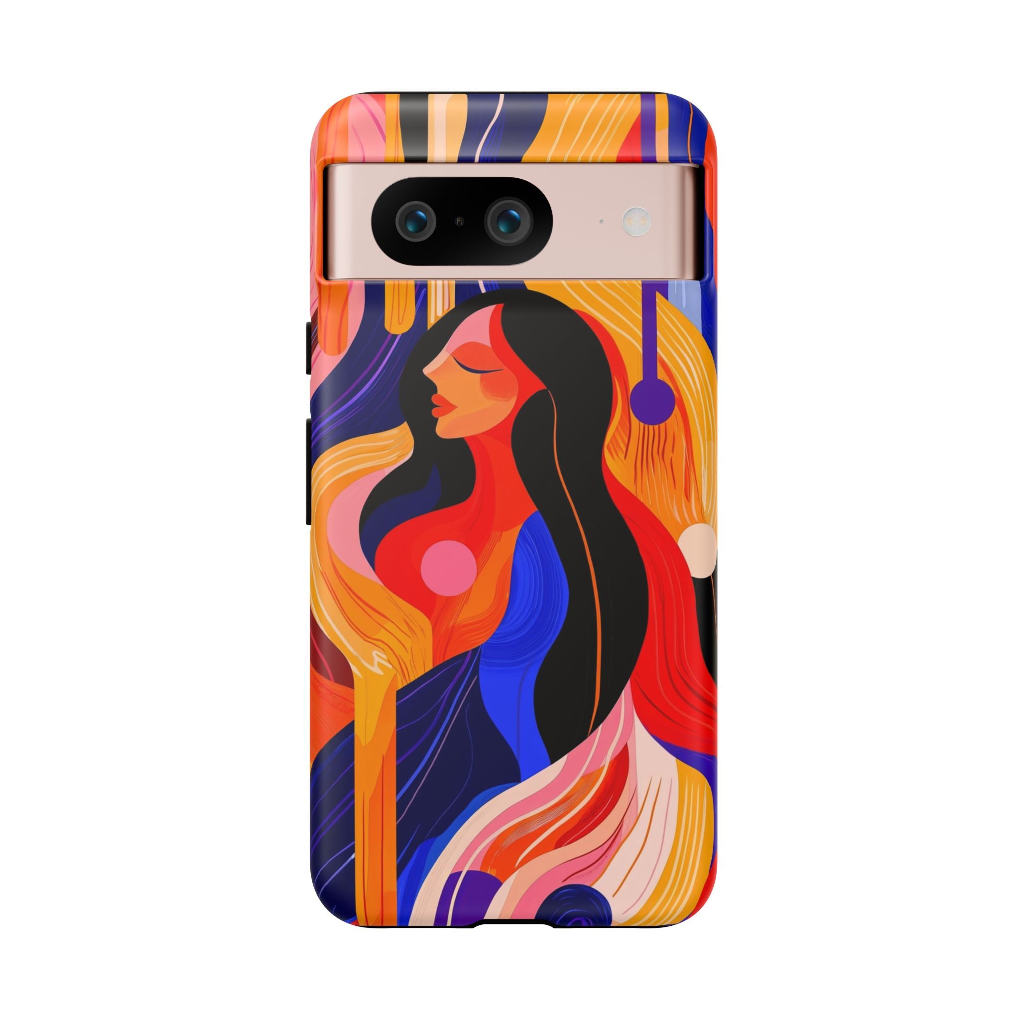 Abstract Colourful Woman Google Pixel Tough Case | Vibrant Artistic