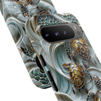 Sea Turtle Google Pixel Case — Ocean Waves Protective Phone Cover