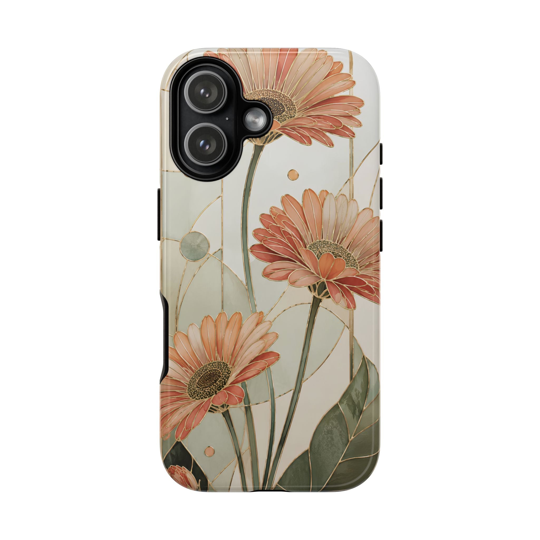 Gerbera Daisy iPhone Case | Stained Glass Floral iPhone Case