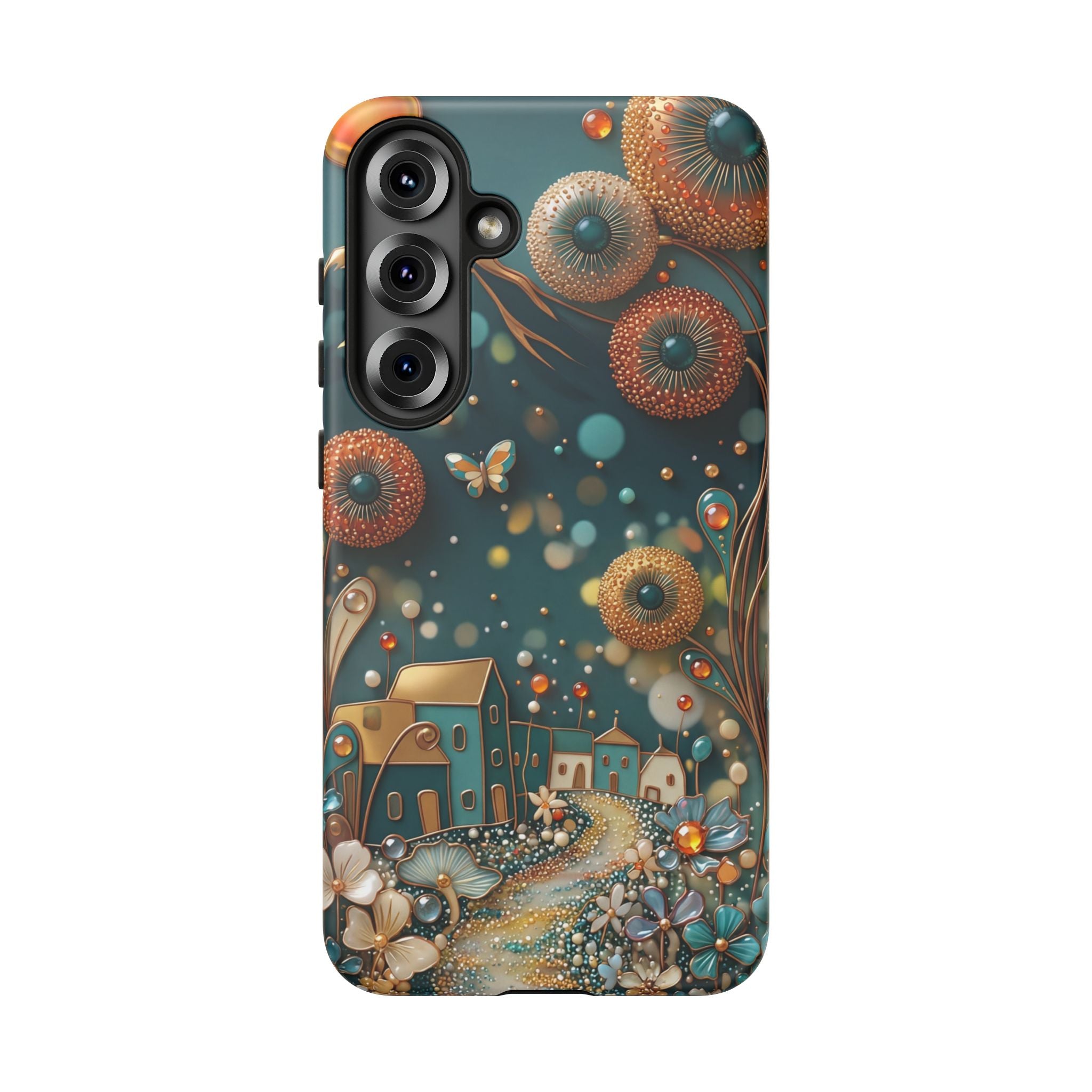 Whimsical Night Village Samsung Galaxy Case
