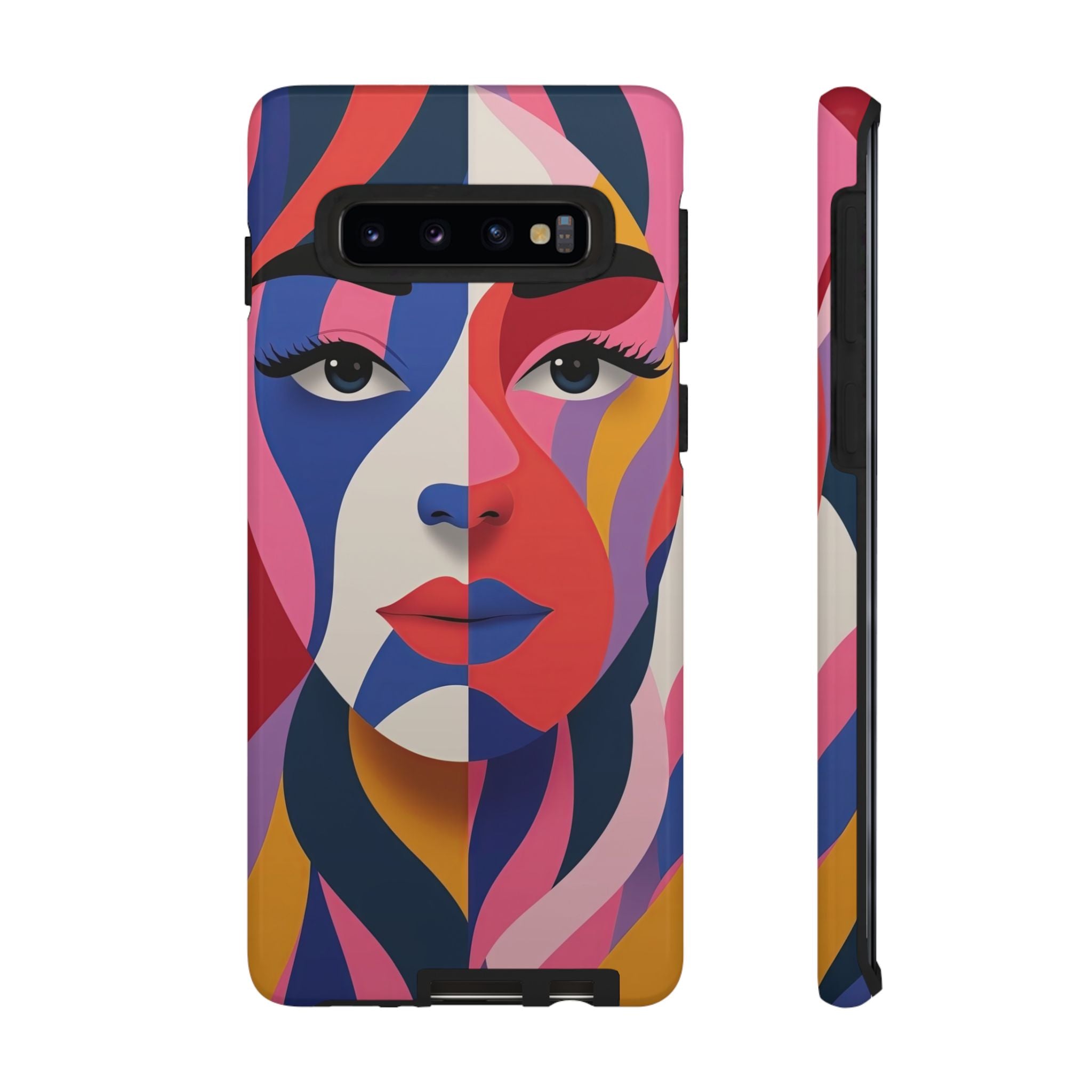 Abstract Colourful Face Samsung Galaxy Case | Vibrant Pop Art