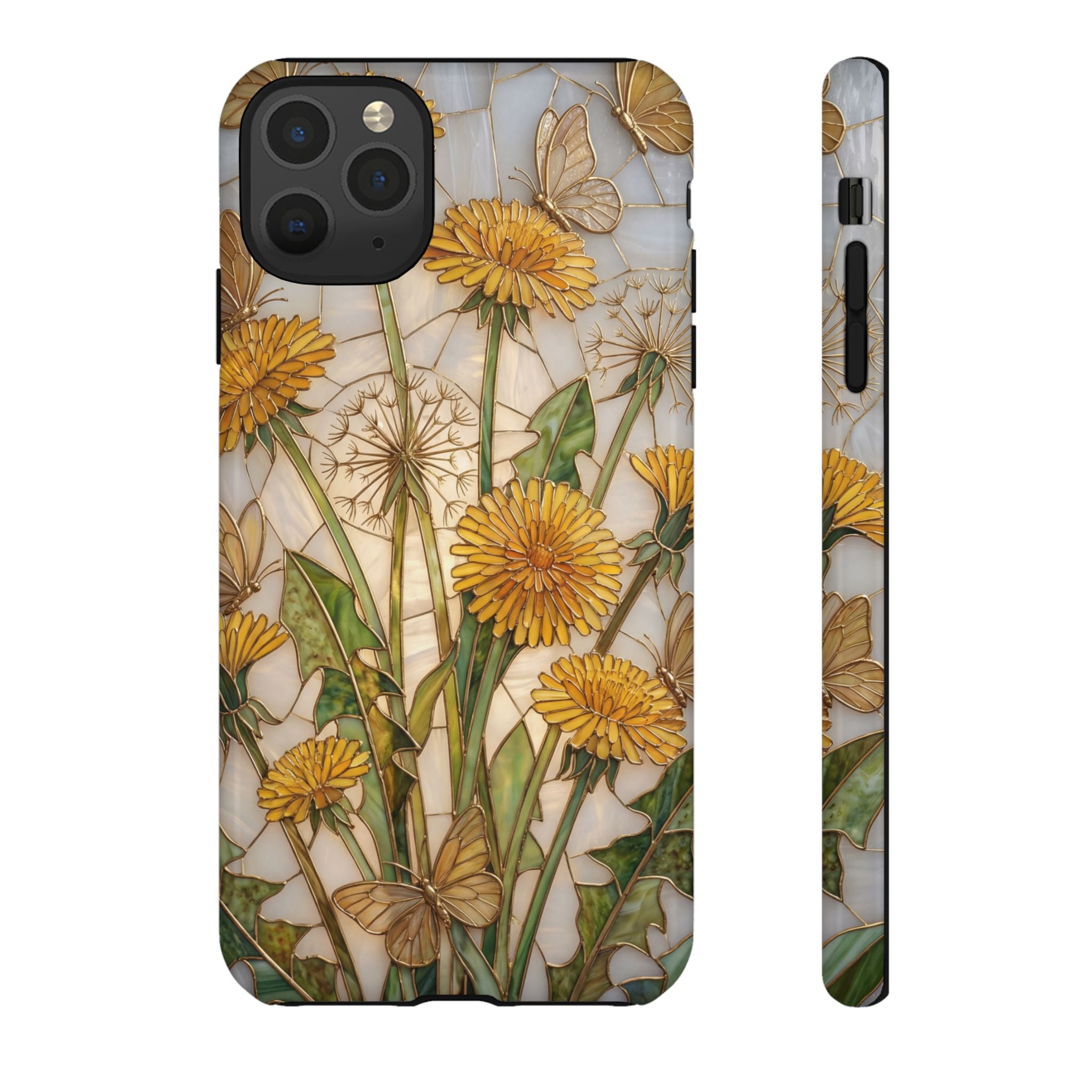 Dandelion Bouquet Tough iPhone Case — Floral Botanical Protective Cover