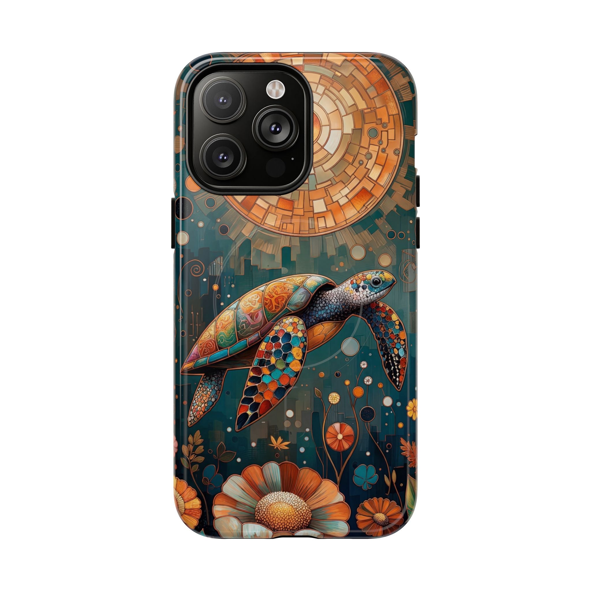 Custodia MagSafe per iPhone a forma di tartaruga marina