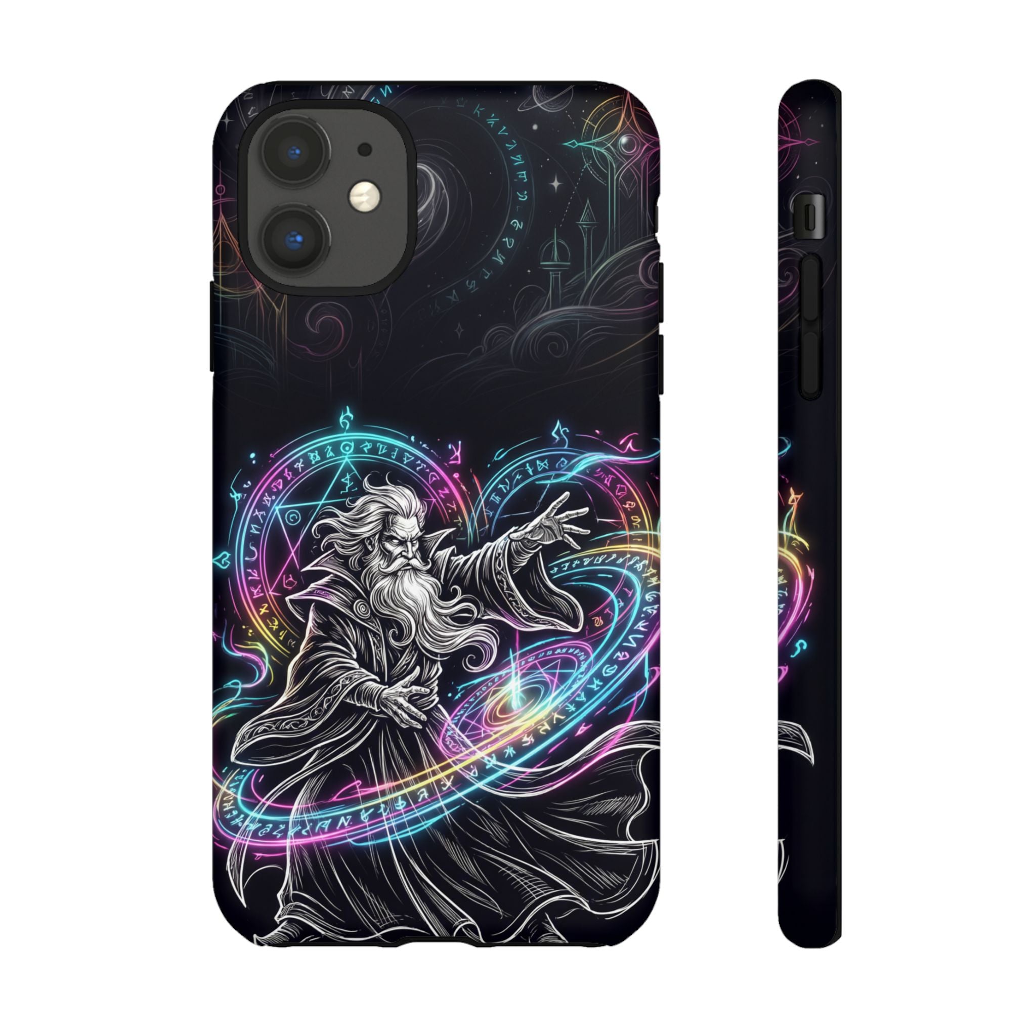 Neon Spell Art Wizard Magic iPhone Case