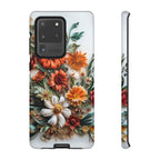 Floral Quilling Tough Samsung Galaxy Case — Orange Daisy