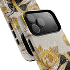 Golden Bee MagSafe iPhone Case | Floral Moon iPhone Protector