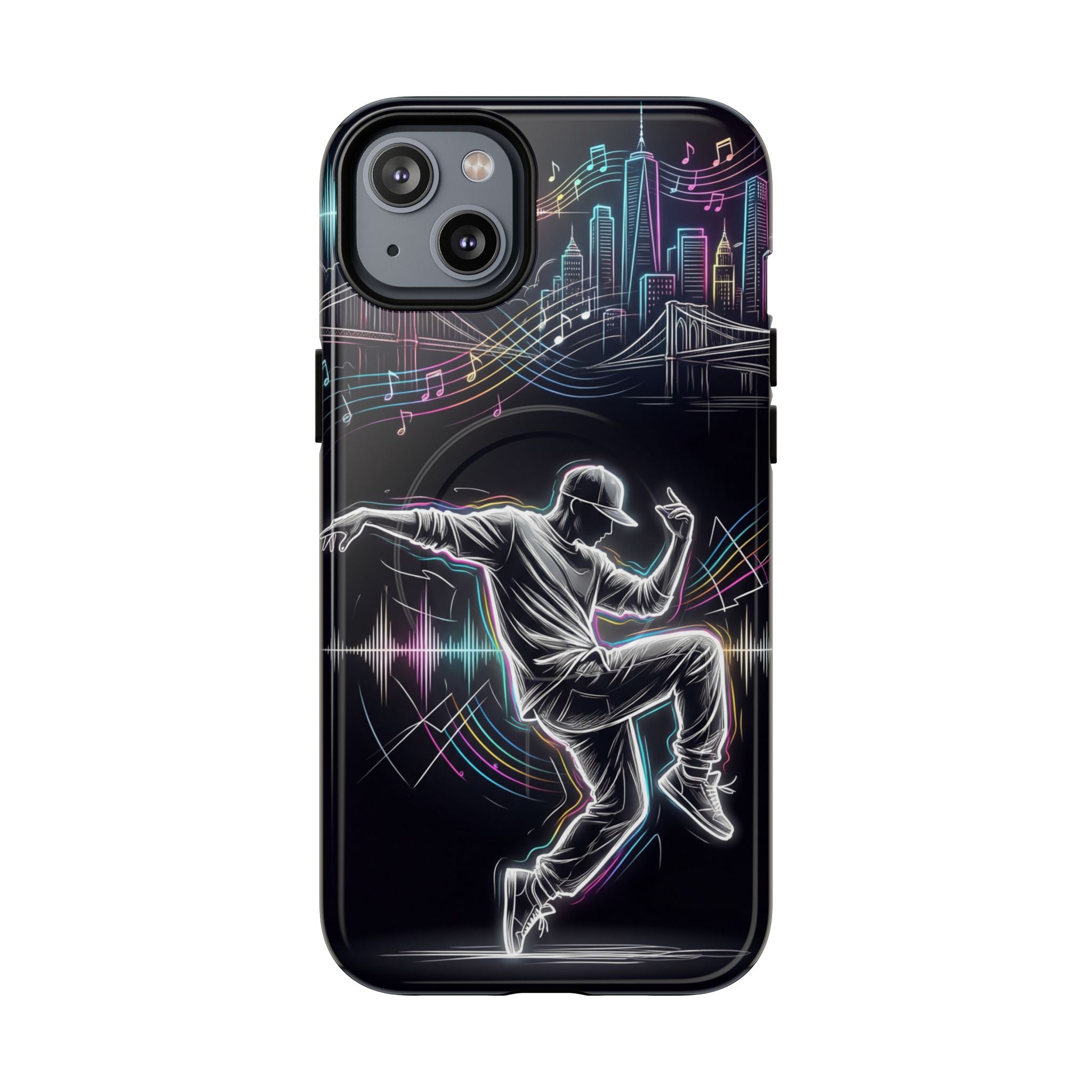 Dancer Neon Skyline MagSafe iPhone Case