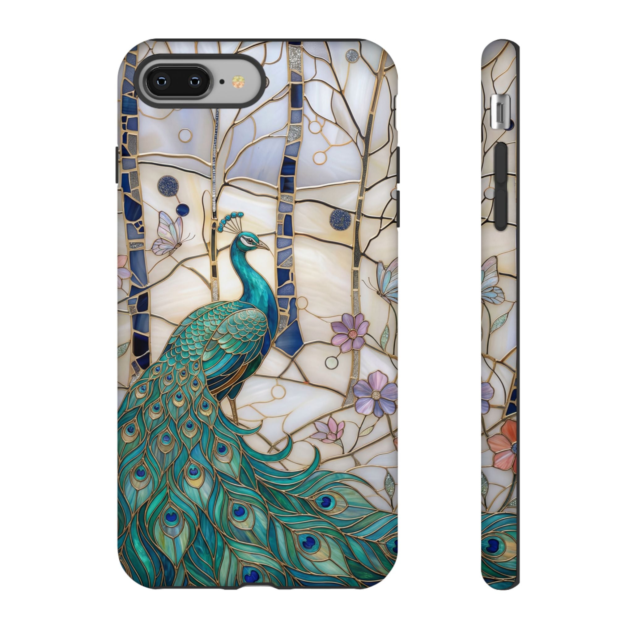 Peacock Stained Glass iPhone Case