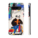 Bulldog Vespa Samsung Galaxy Phone Case | Retro Scooter Dog Protective Cover
