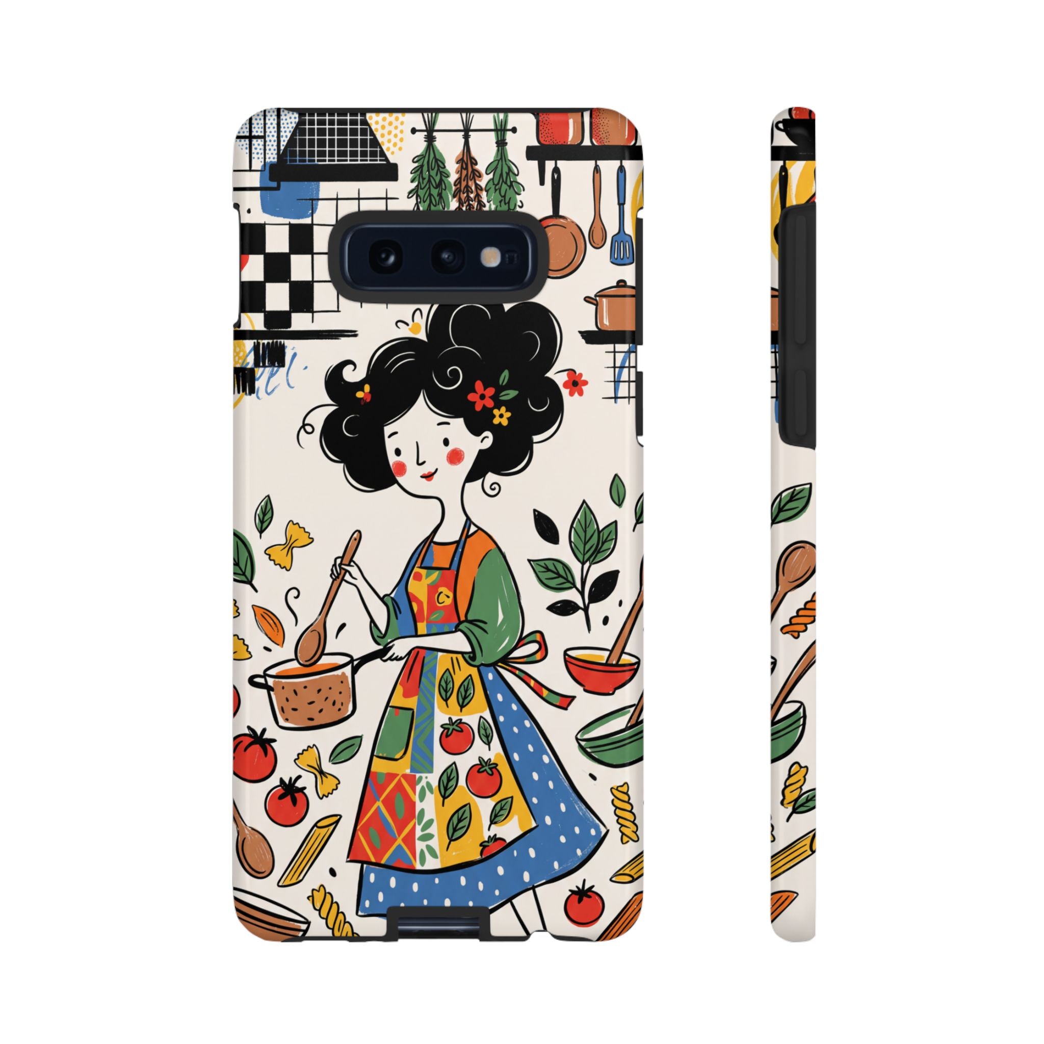 Whimsical Chef Kitchen Illustration Samsung Galaxy Phone Case