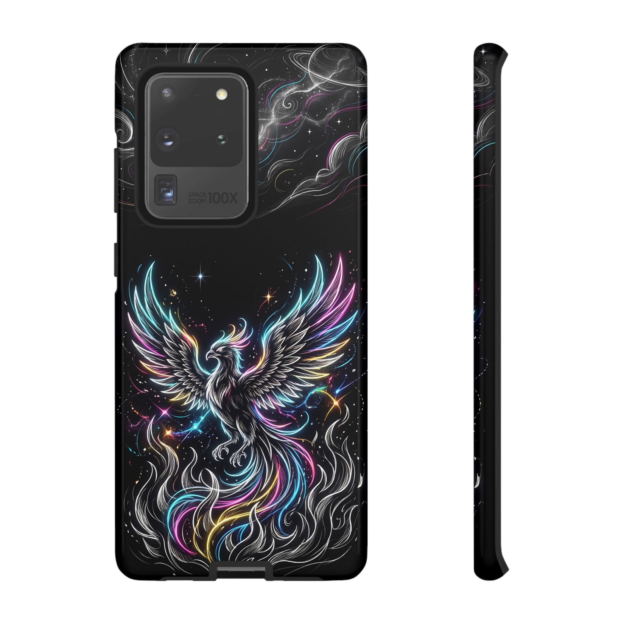 Colorful Neon Phoenix Tough Samsung Galaxy Phone Case