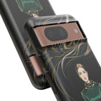 Custodia per Google Pixel Donna Elegante nella Foresta