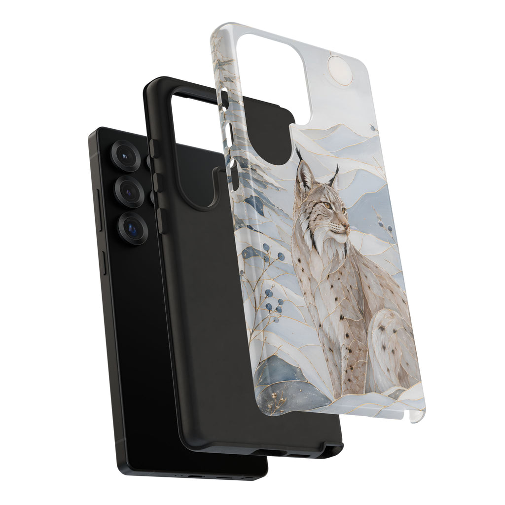 Lynx Samsung galaxy Phone Case | Winter Mountain Phone Case