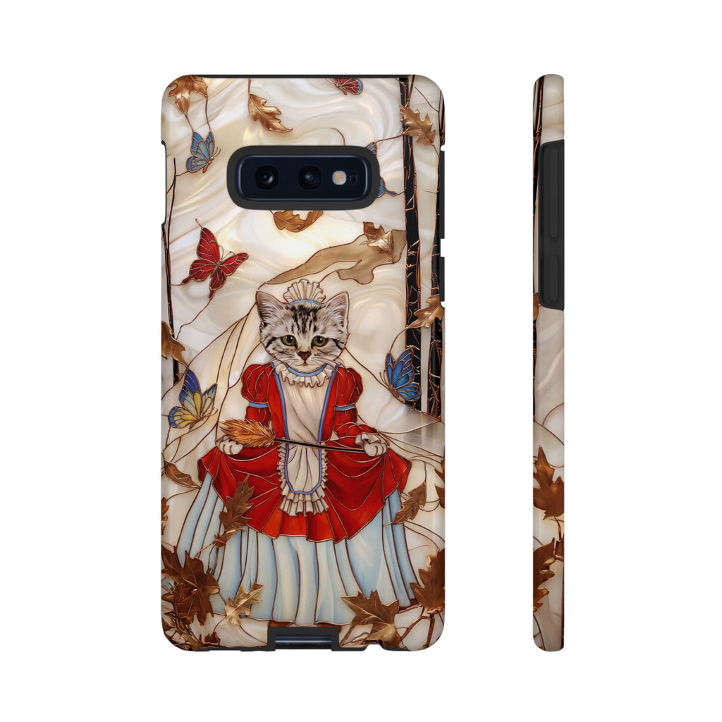 Custodia per Samsung Galaxy con motivo principessa gatto vintage