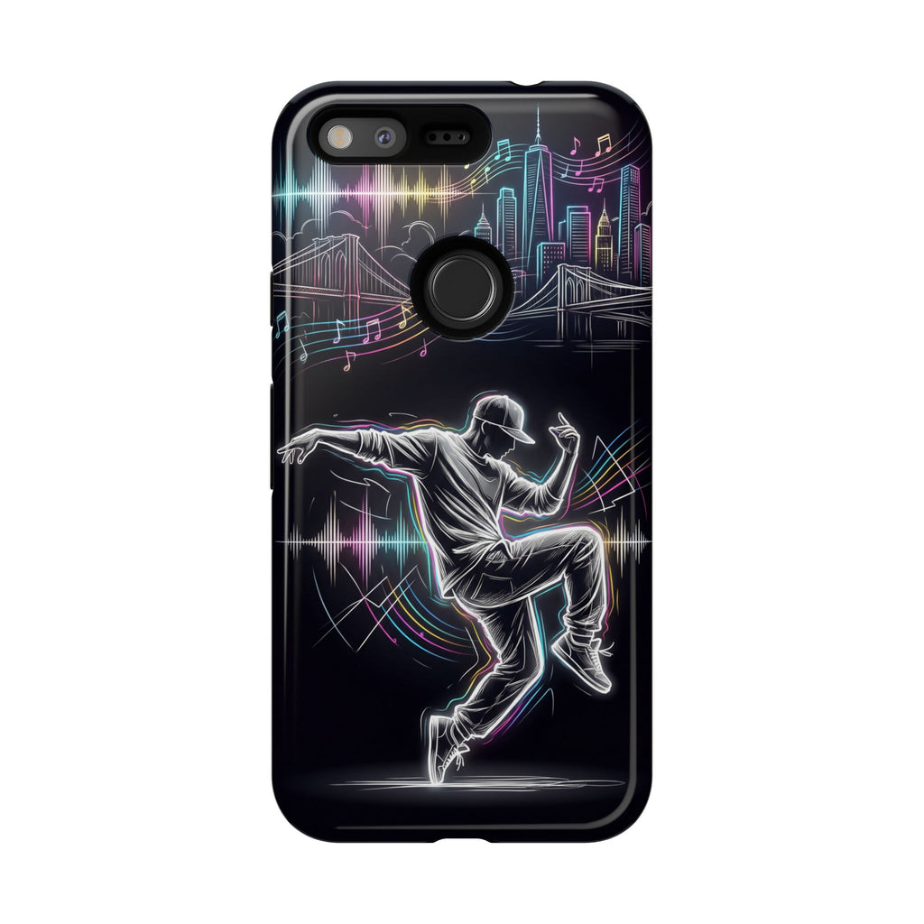 Custodia per telefono Google Pixel Dancer Neon Skyline