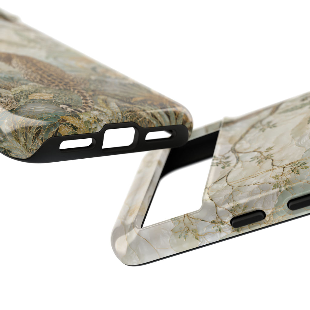 Leopard Floral Google Pixel Phone Case | Vintage Botanical Phone Case