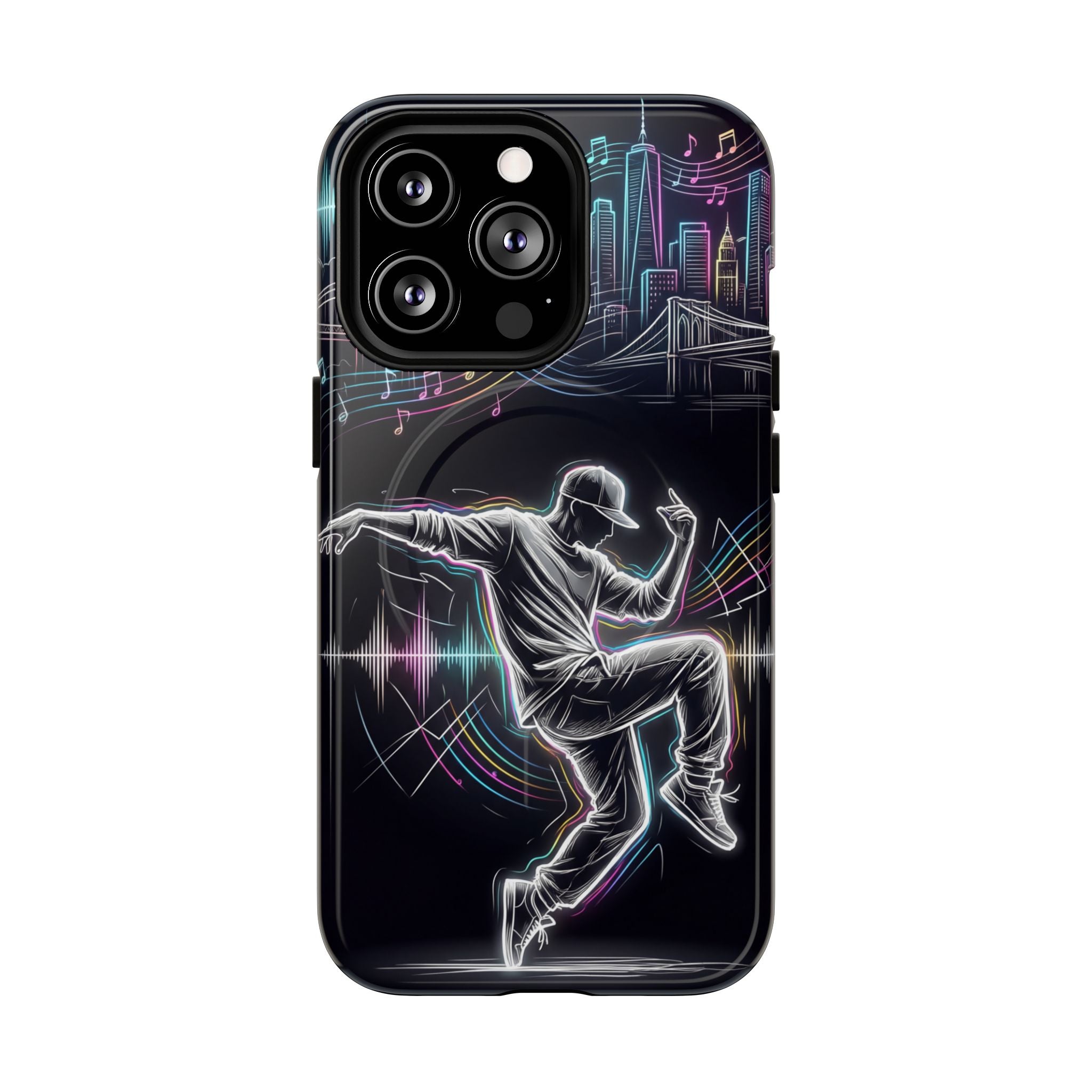 Dancer Neon Skyline MagSafe iPhone Case