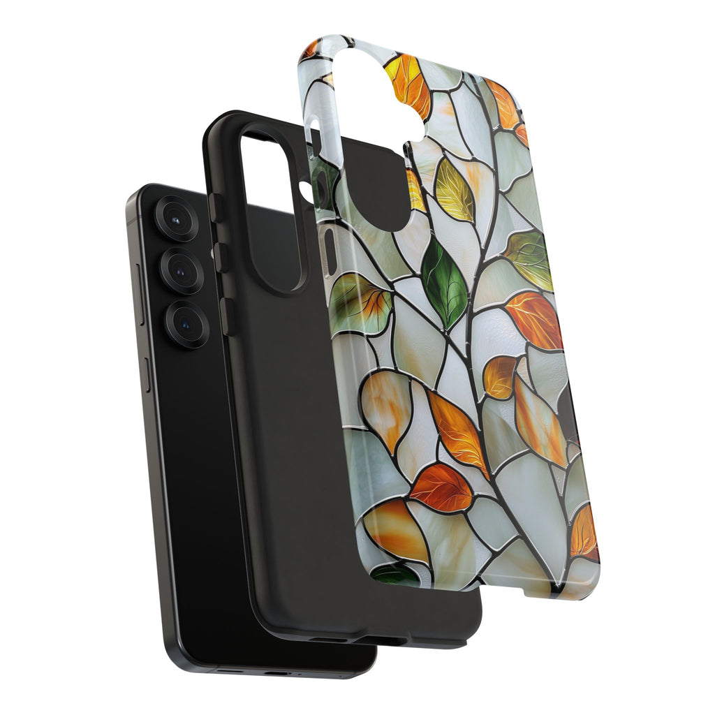 Stained Glass Autumn Leaves Mosaic Samsung Galaxy S Case