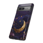 Moon & Stars Google Pixel Phone Case | Celestial Crescent Moon Phone Case
