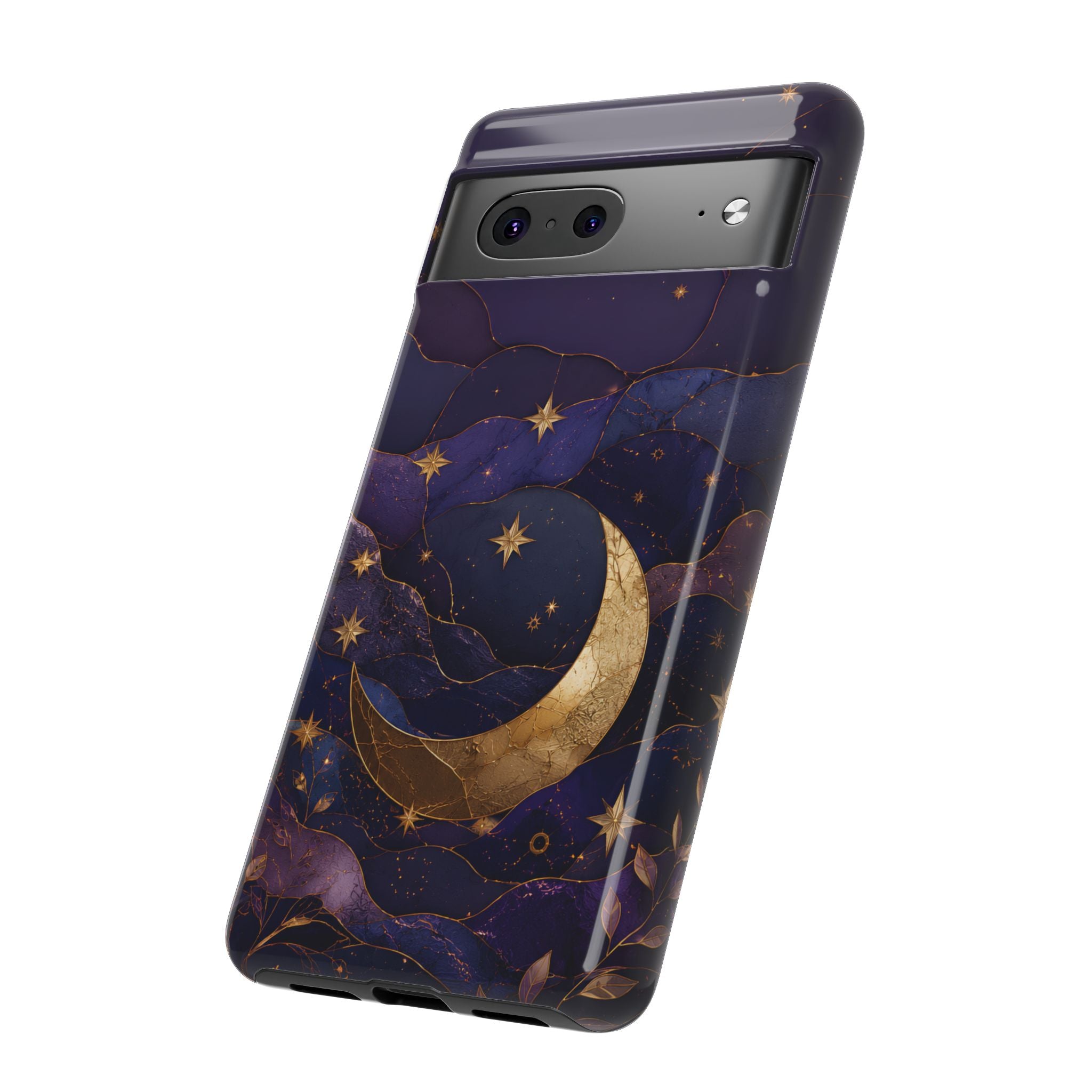 Moon & Stars Google Pixel Phone Case | Celestial Crescent Moon Phone Case