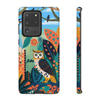 Botanical Forest Colourful Owl Samsung Galaxy Phone Case