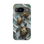 Sea Turtle Google Pixel Case — Ocean Waves Protective Phone Cover