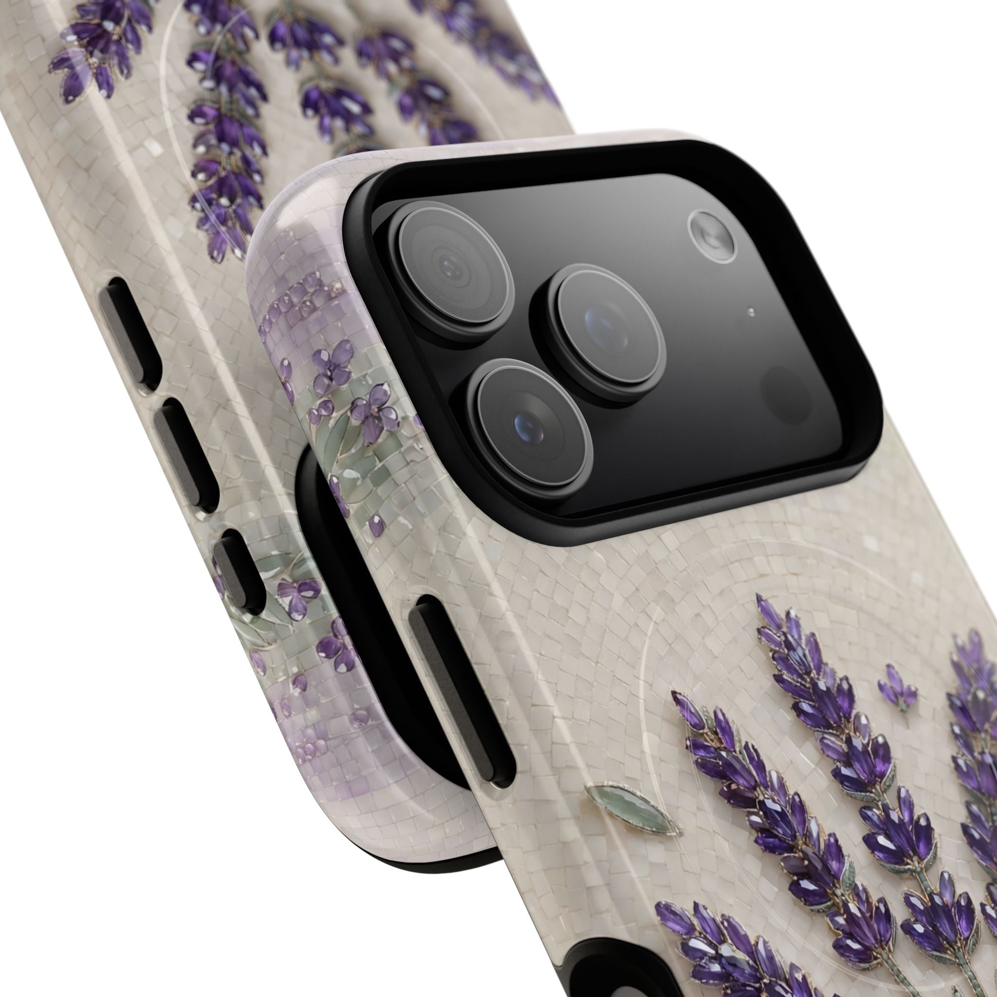 Lavender Bouquet MagSafe iPhone Case — Floral Protective Phone Cover