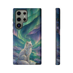 Arctic Fox Samsung Galaxy Phone Case | Northern Lights Phone Case