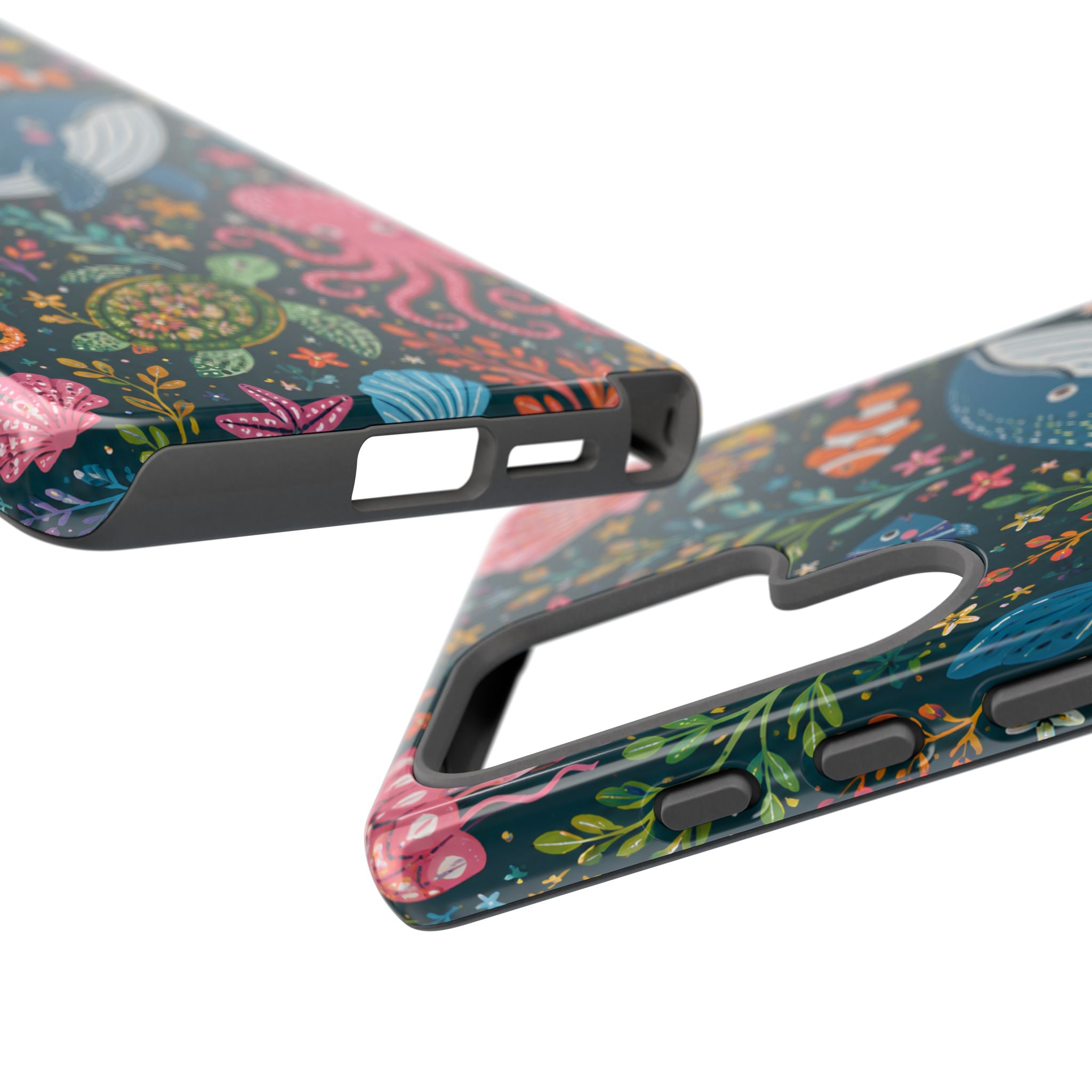 Underwater Friends Samsung Galaxy Phone Case | Whale, Octopus & Sea Life Floral Design