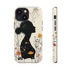 Floral Silhouette iPhone Case | Botanical Woman