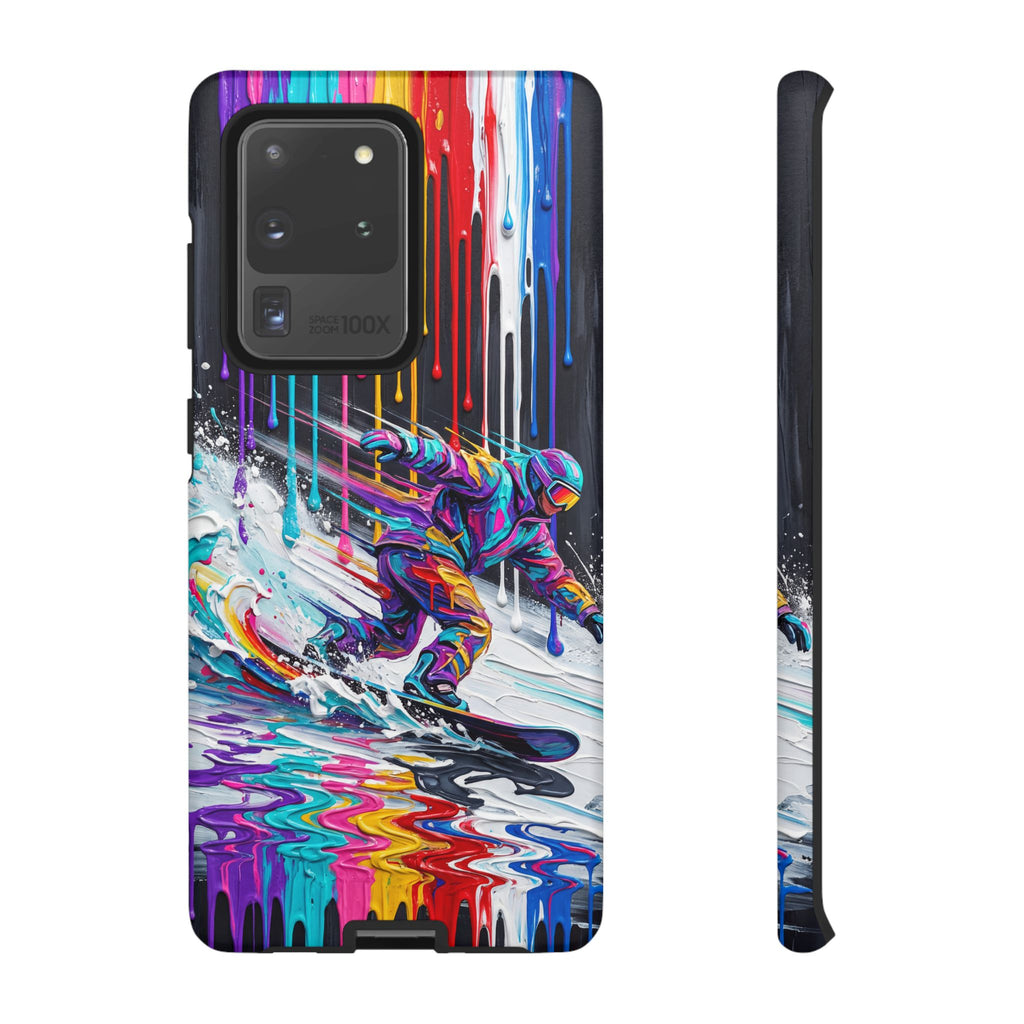 Colourful Snowboarder Art  Samsung Galaxy Phone Case