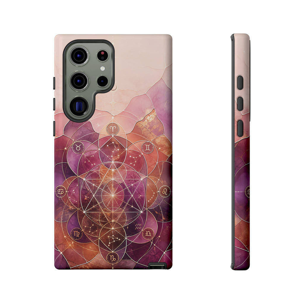 Sacred Geometry Samsung Galaxy Phone Case | Boho Mandala Phone Case