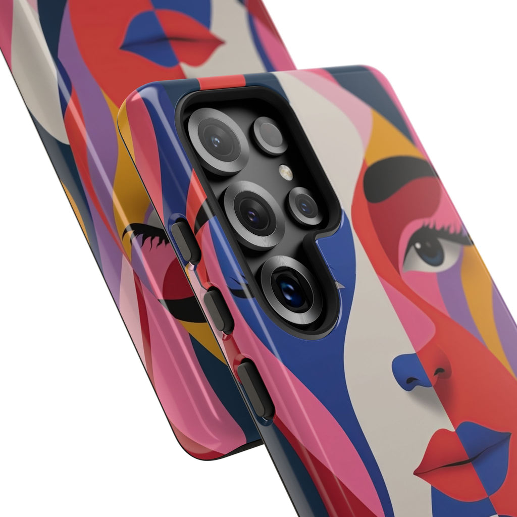 Abstract Colourful Face Samsung Galaxy Case | Vibrant Pop Art