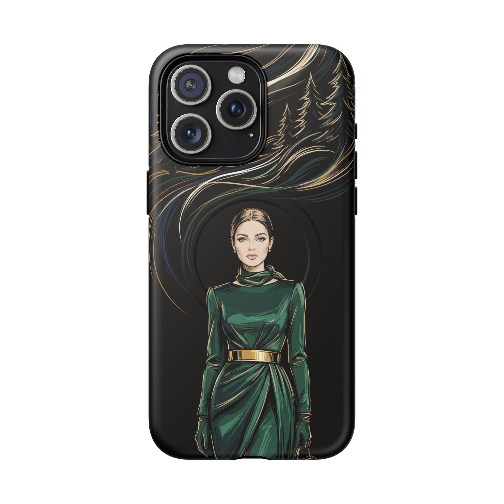 Elegant Forest Woman MagSafe iPhone Case