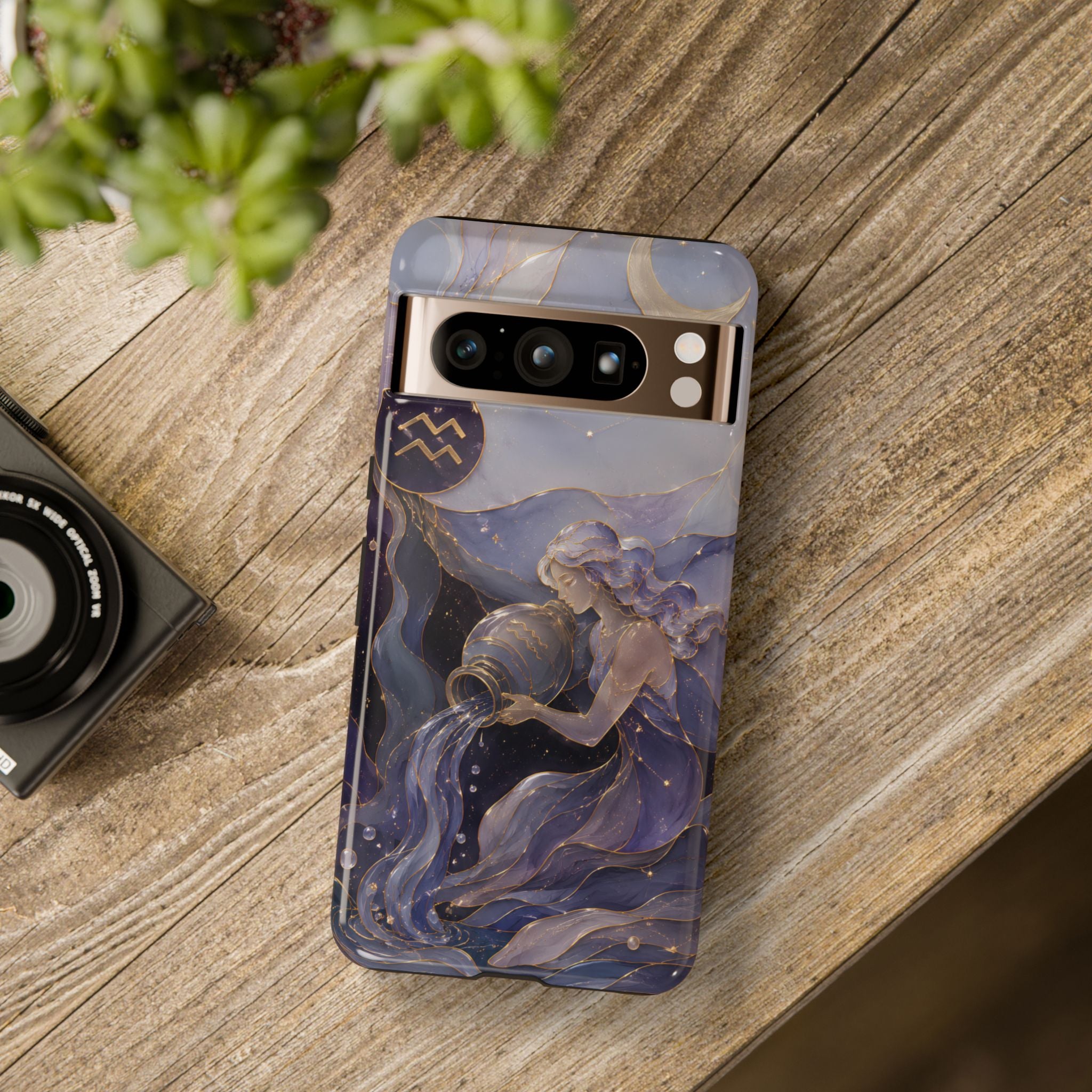 Aquarius Zodiac Google Pixel Phone Case | Celestial Astrology Gift