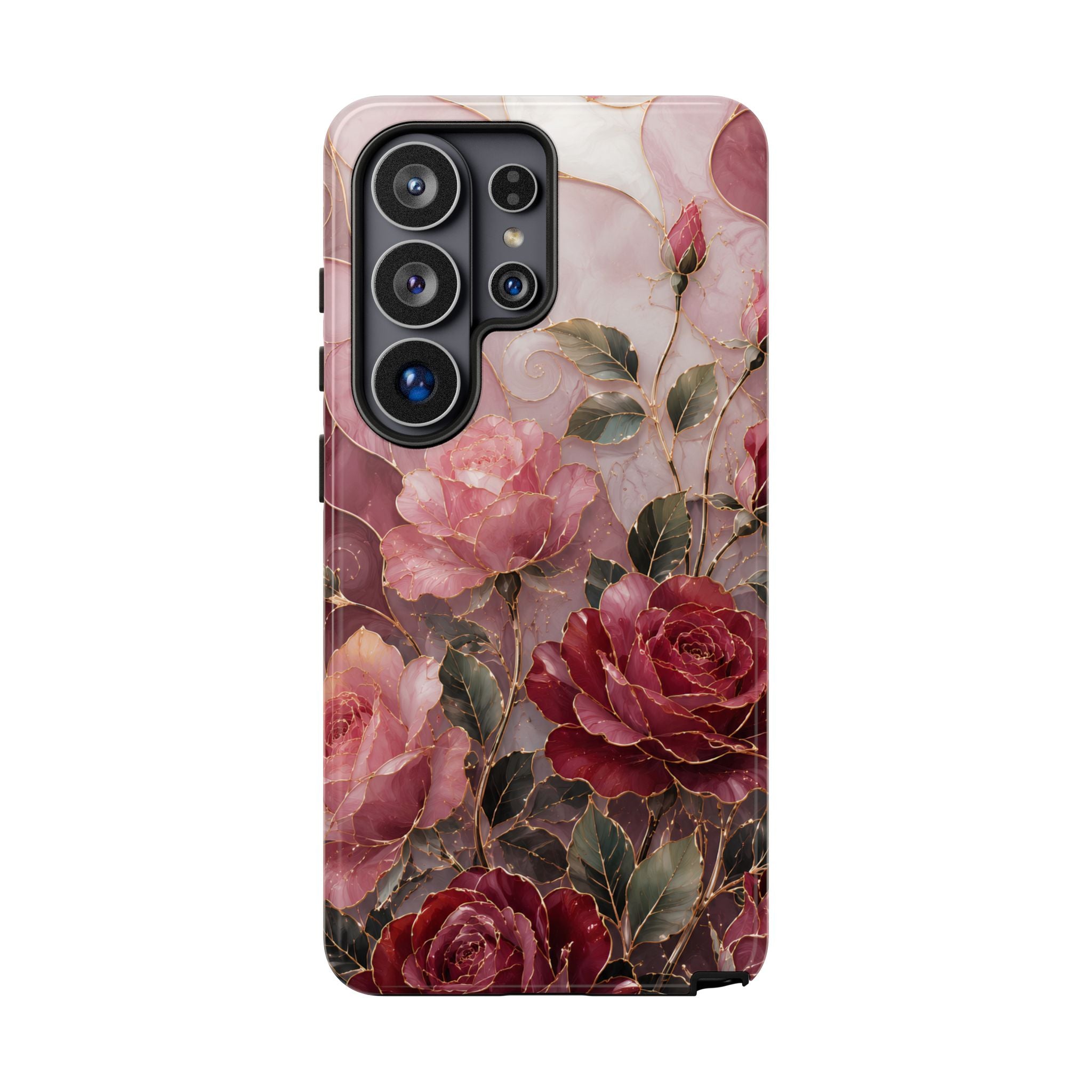 Vintage Rose Samsung Galaxy Phone Case | Floral Bouquet Art Cover