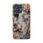 Koi Pond Tough Samsung Galaxy Phone Case | Ornamental Lotus & Koi Fish Protective Cover