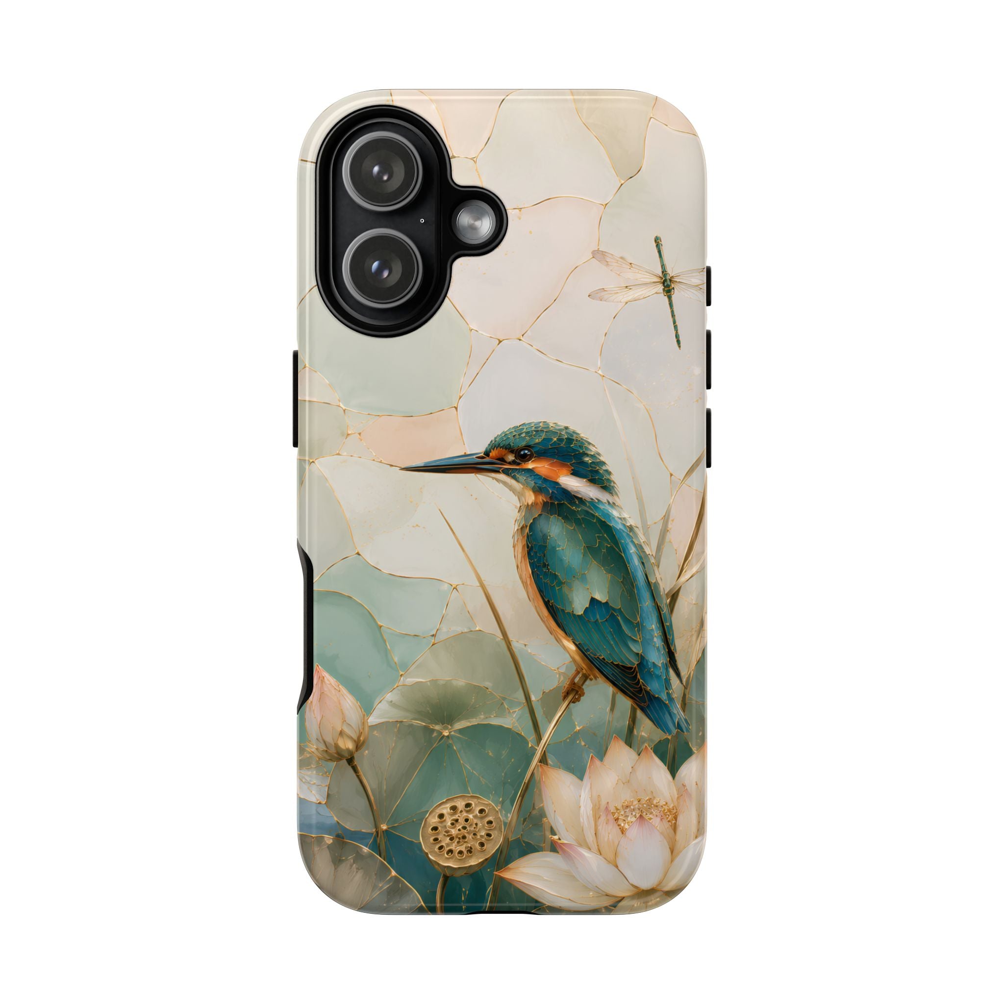 Kingfisher iPhone Case | Lotus Flower iPhone Case