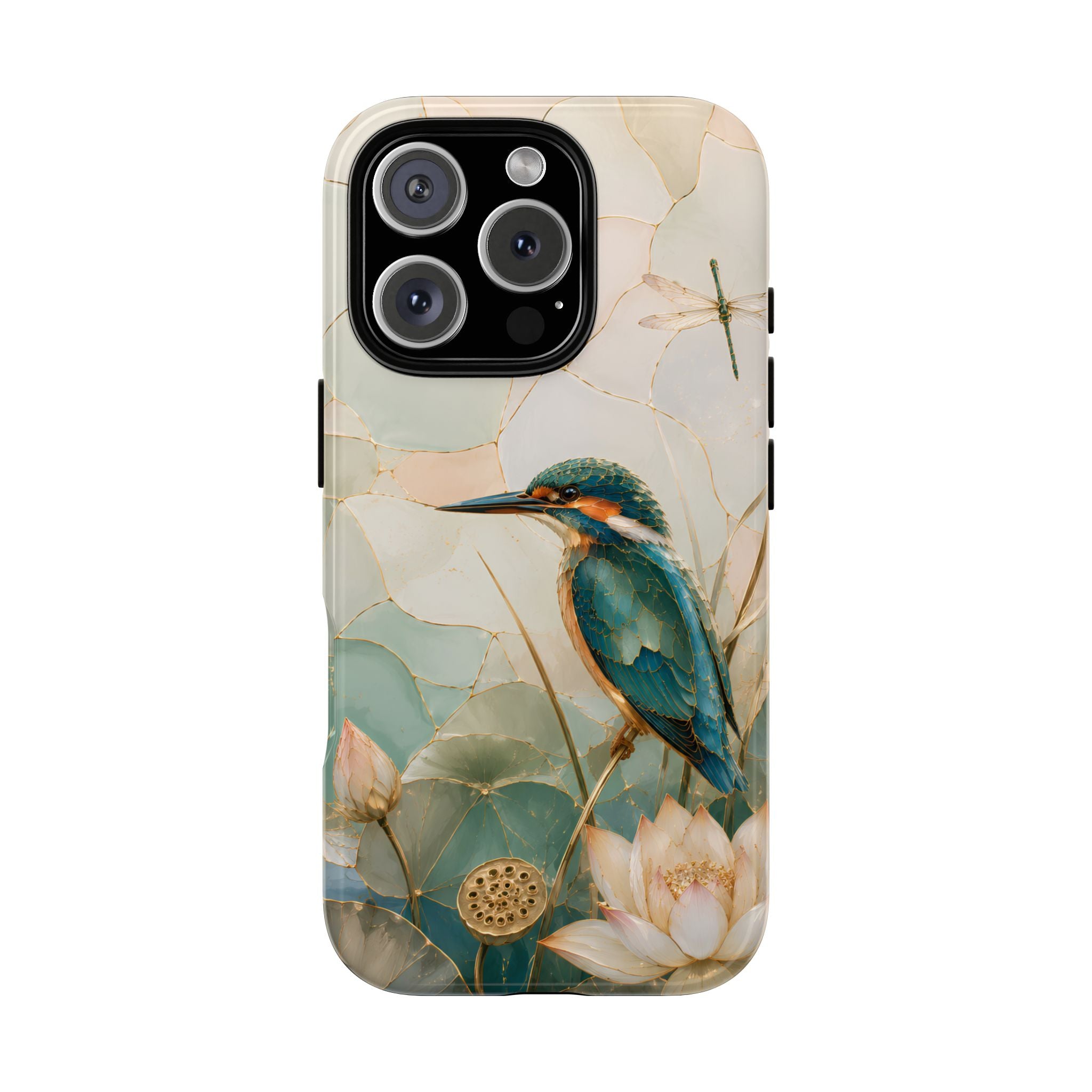 Kingfisher iPhone Case | Lotus Flower iPhone Case