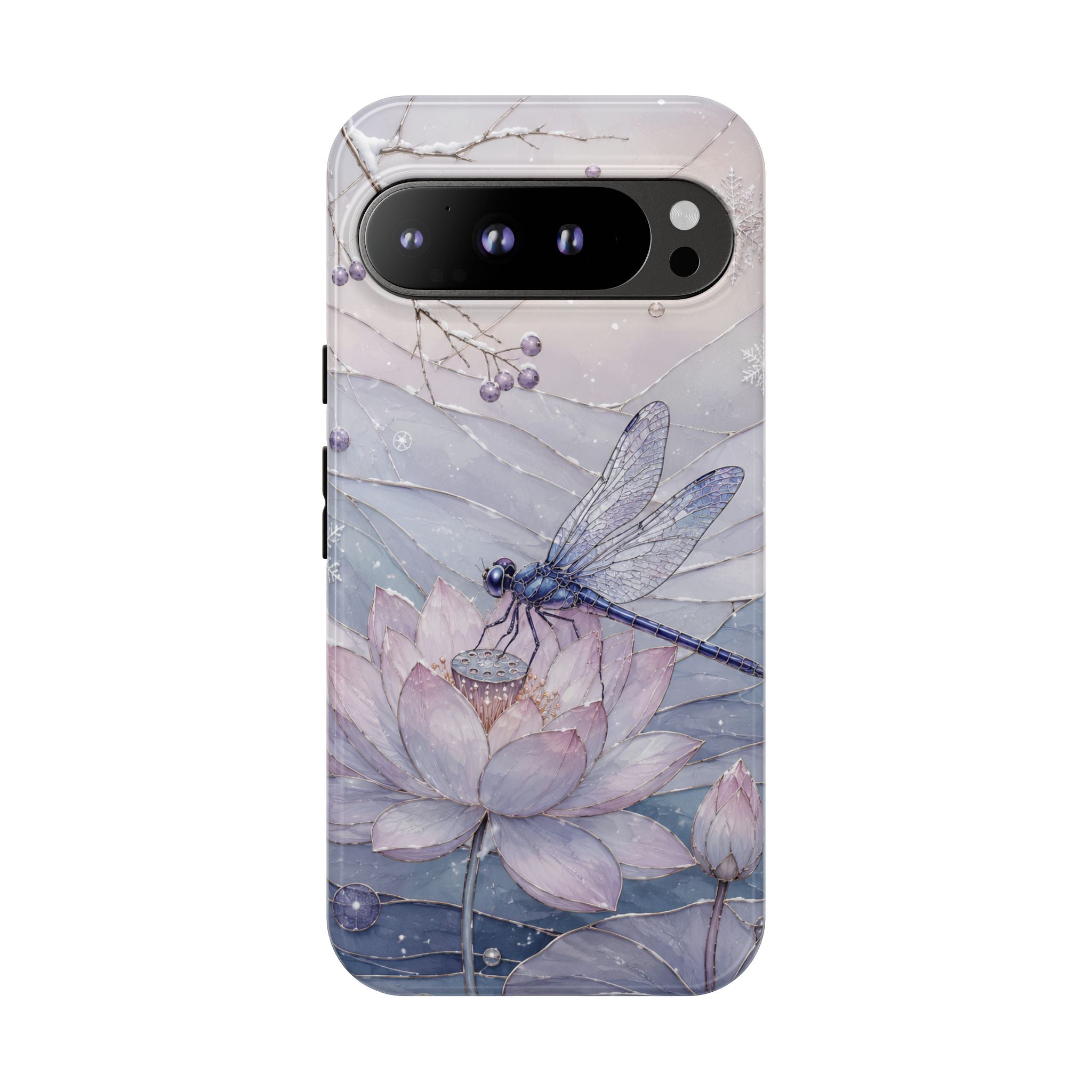 Lotus Dragonfly Google Pixel Phone Case | Water Lily Phone Case