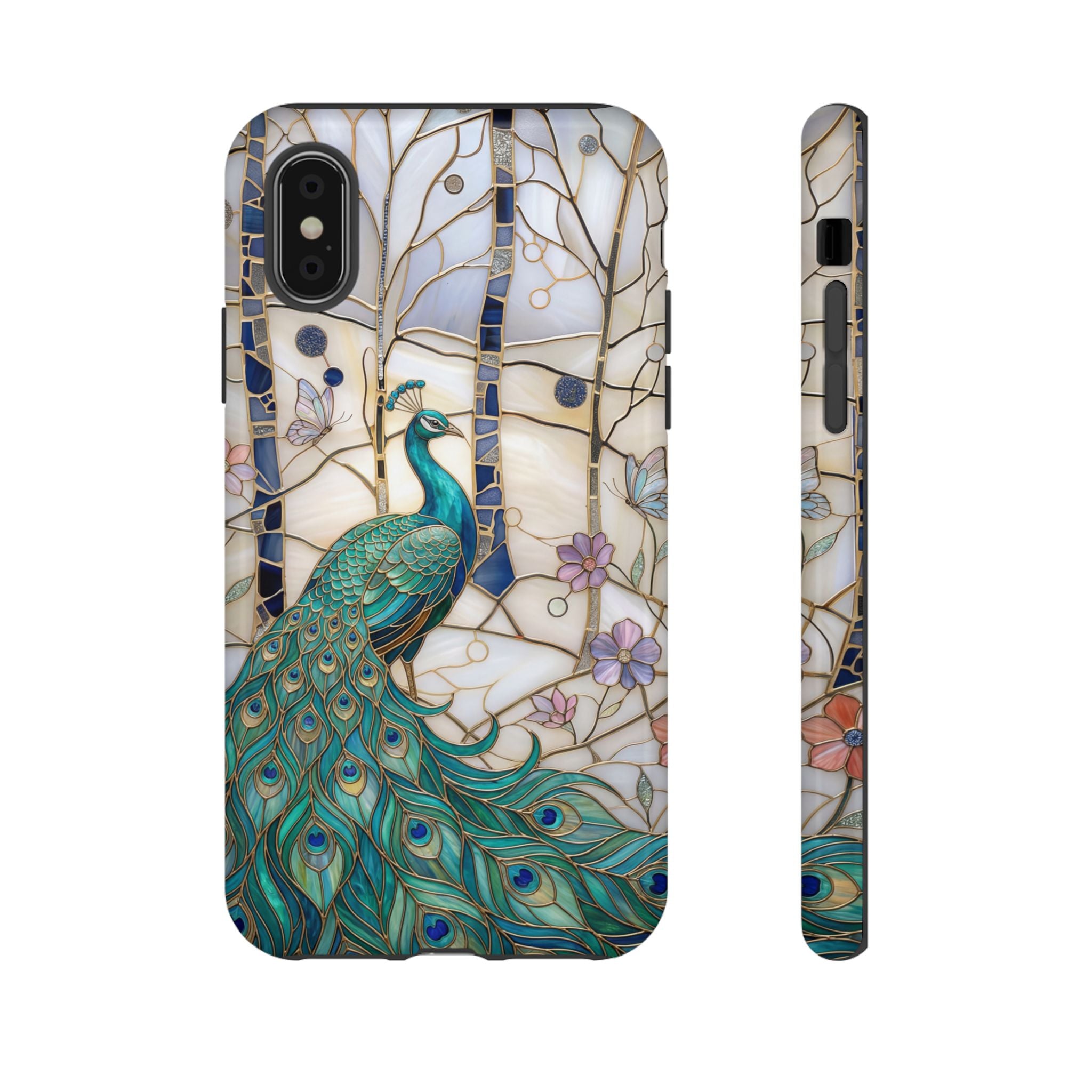 Peacock Stained Glass iPhone Case