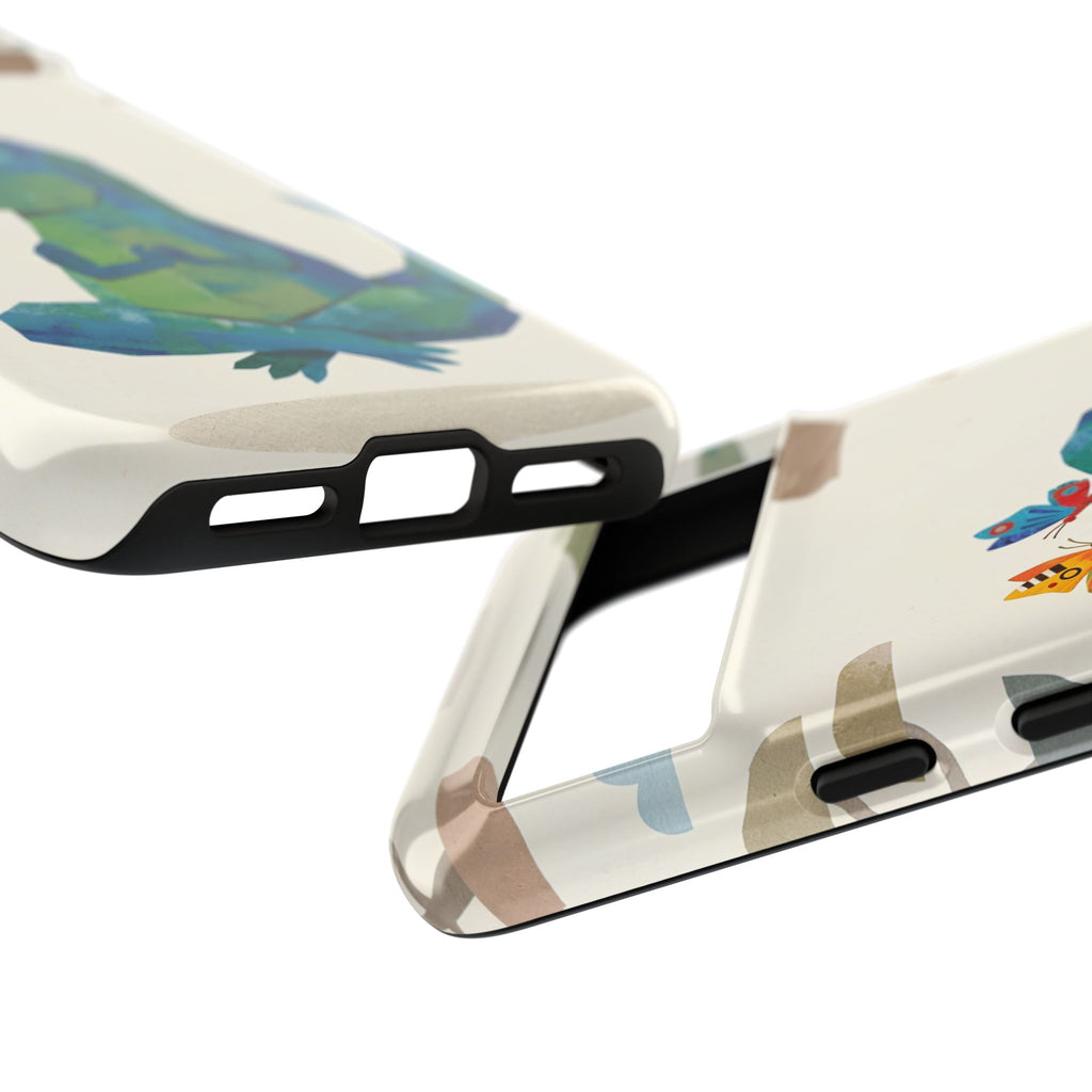 Meditating Dinosaur Google Pixel Phone Case | Cute T-Rex with Butterflies and Bonsai