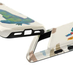 Meditating Dinosaur Google Pixel Phone Case | Cute T-Rex with Butterflies and Bonsai