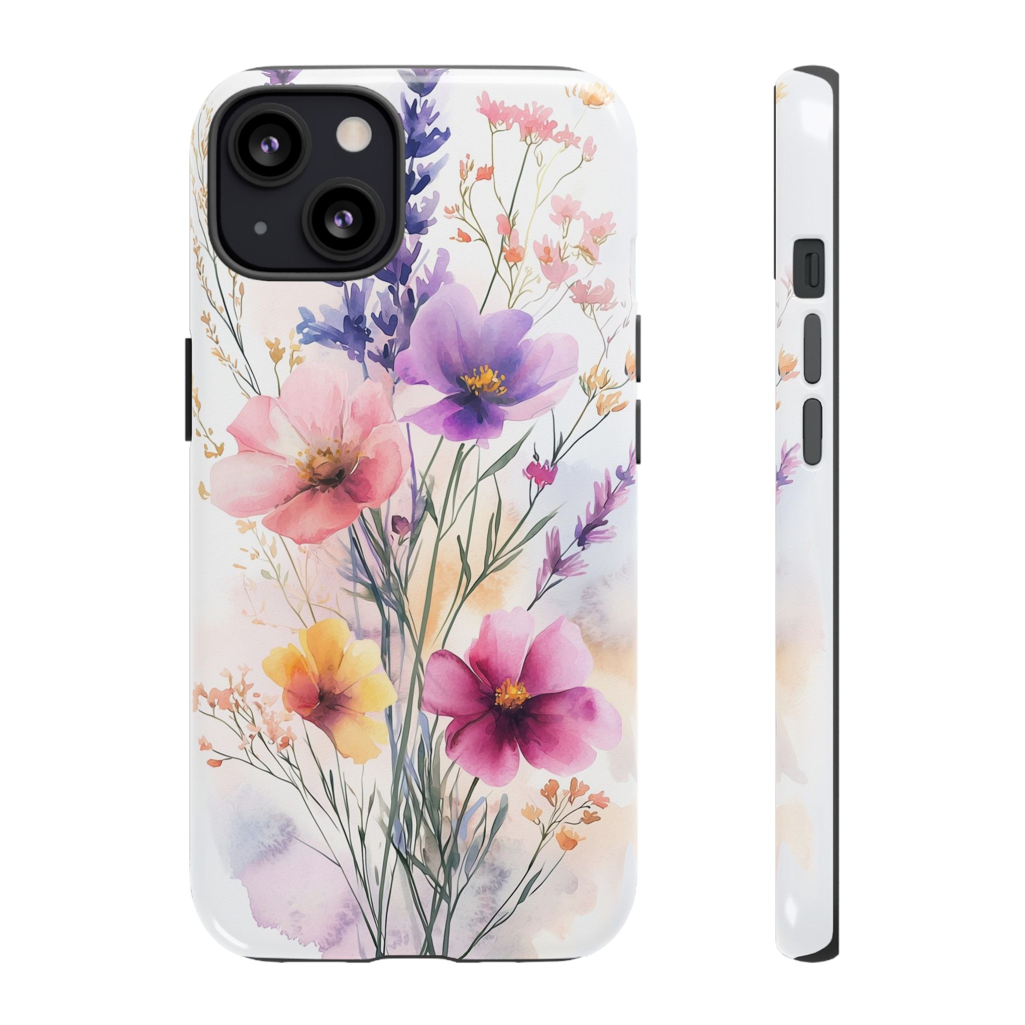 Floral Watercolour iPhone Case | Pastel Bouquet