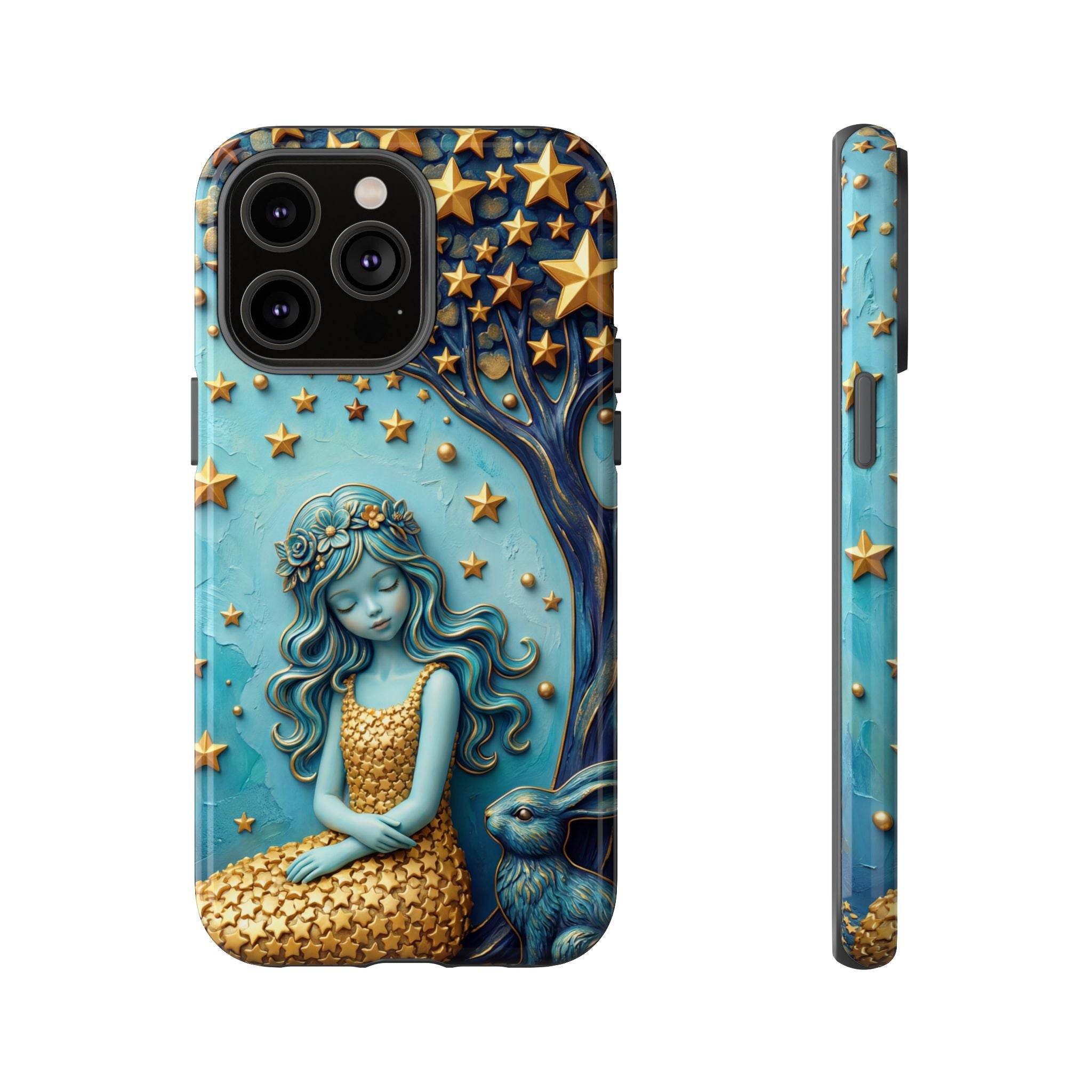 Dreamy Maiden & Star Tree iPhone Case